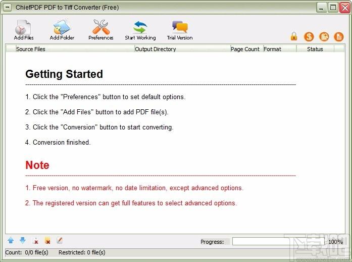 ChiefPDF PDF to Tiff Converter,PDF转TIFF,PDF转换,图片转换