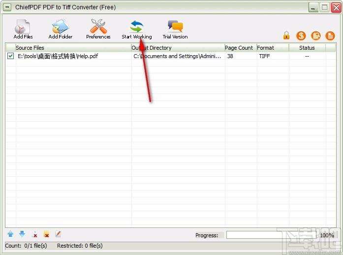 ChiefPDF PDF to Tiff Converter,PDF转TIFF,PDF转换,图片转换