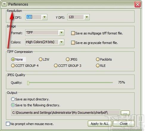 ChiefPDF PDF to Tiff Converter,PDF转TIFF,PDF转换,图片转换
