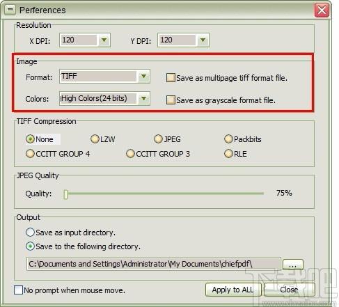 ChiefPDF PDF to Tiff Converter,PDF转TIFF,PDF转换,图片转换