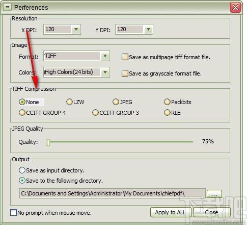 ChiefPDF PDF to Tiff Converter,PDF转TIFF,PDF转换,图片转换