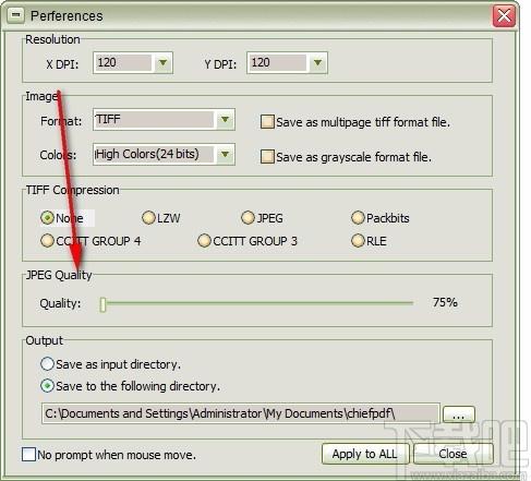 ChiefPDF PDF to Tiff Converter,PDF转TIFF,PDF转换,图片转换