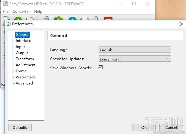 Easy2Convert HDR to JPG下载,HDR转JPG工具,图片转换,格式转换