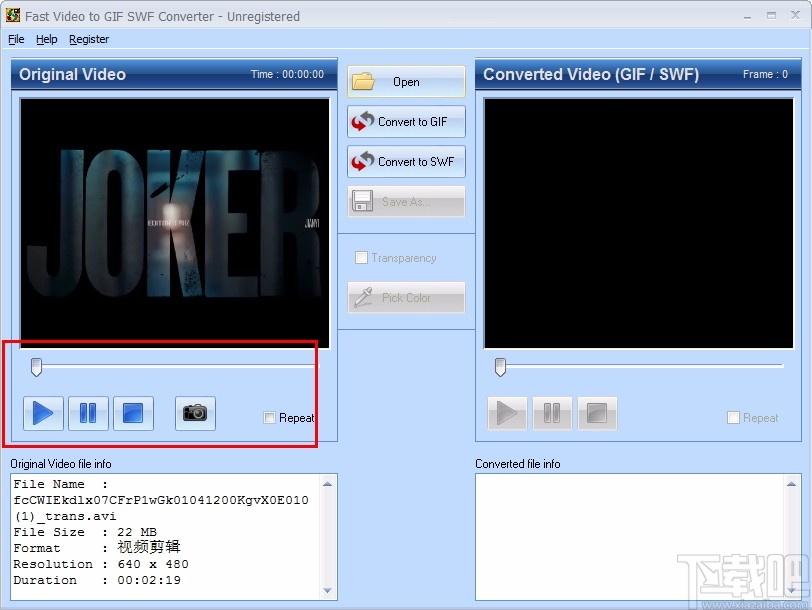 Fast Video to GIF SWF Converter下载,视频转gif/swf软件